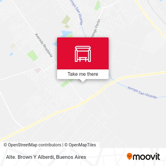 Alte. Brown Y Alberdi map