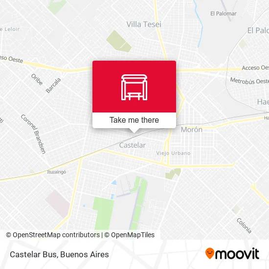 Castelar Bus map