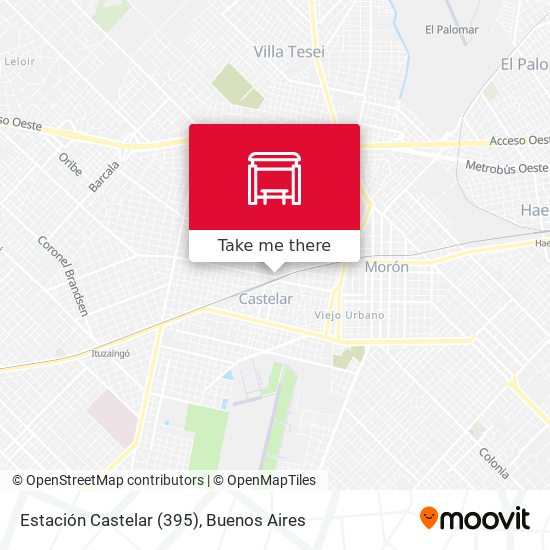 Mapa de Estación Castelar (395)