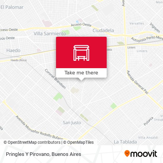 Mapa de Pringles Y Pirovano