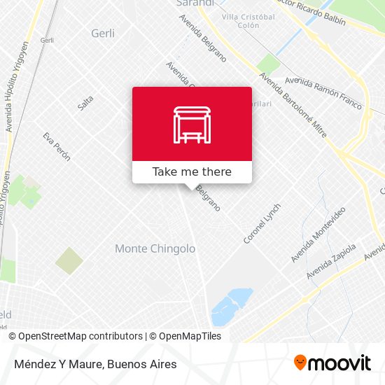 Mapa de Méndez Y Maure