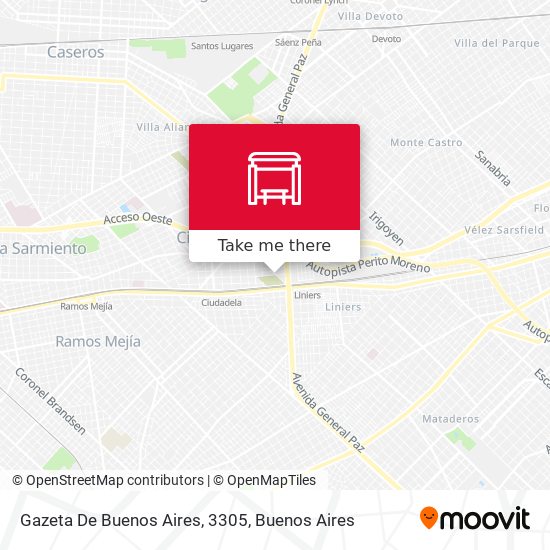 Mapa de Gazeta De Buenos Aires, 3305