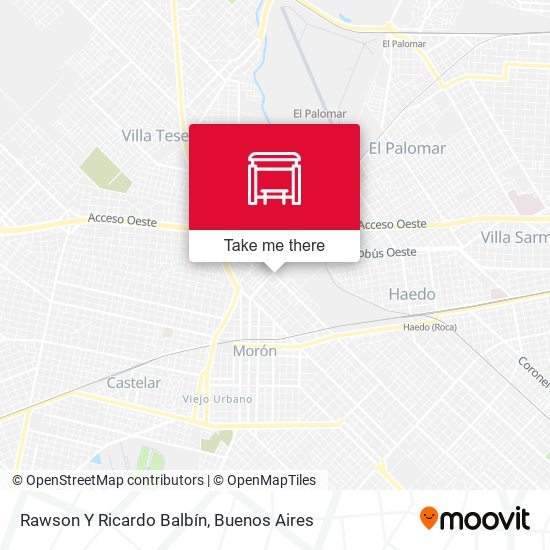 Rawson Y Ricardo Balbín map