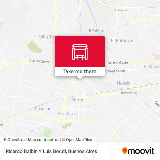 Mapa de Ricardo Balbín Y Luis Beruti