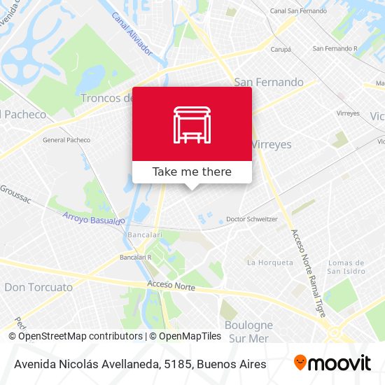 Mapa de Avenida Nicolás Avellaneda, 5185