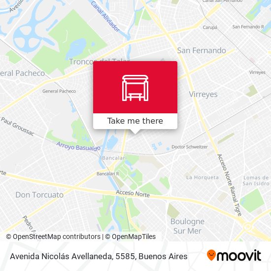 Mapa de Avenida Nicolás Avellaneda, 5585