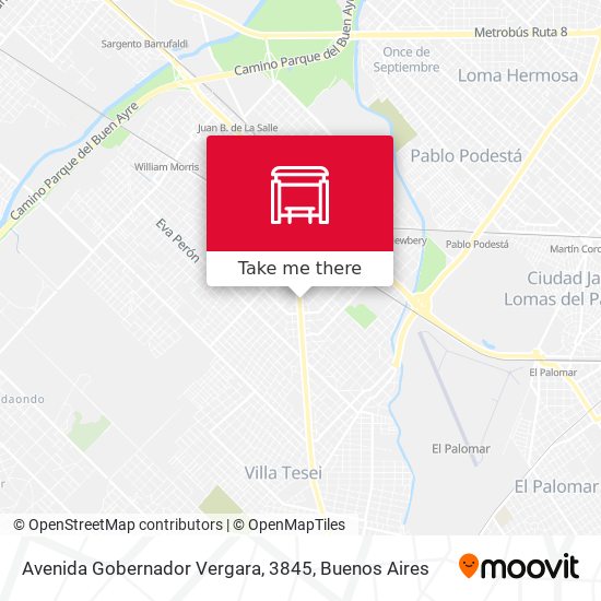 Avenida Gobernador Vergara, 3845 map