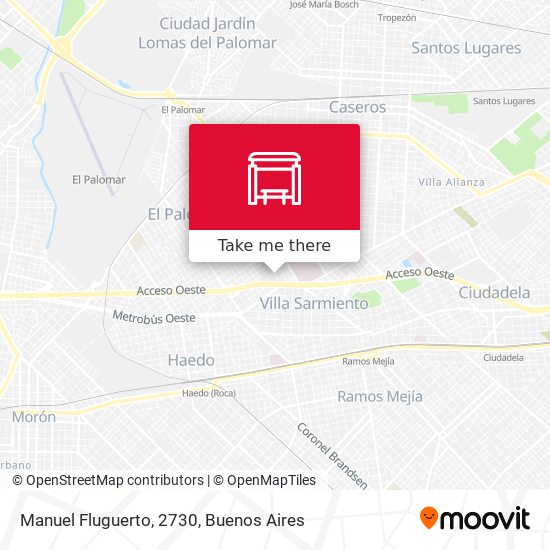 Manuel Fluguerto, 2730 map