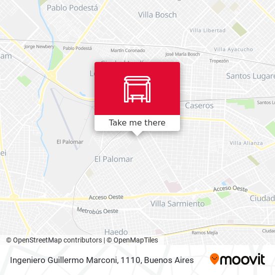 Ingeniero Guillermo Marconi, 1110 map