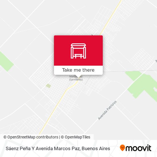 Mapa de Sáenz Peña Y Avenida Marcos Paz