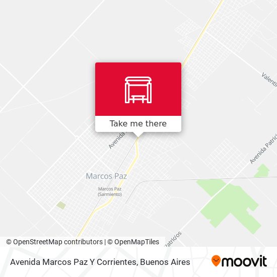 Mapa de Avenida Marcos Paz Y Corrientes