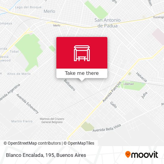 Blanco Encalada, 195 map