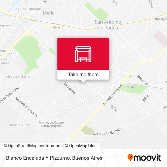 Blanco Encalada Y Pizzurno map