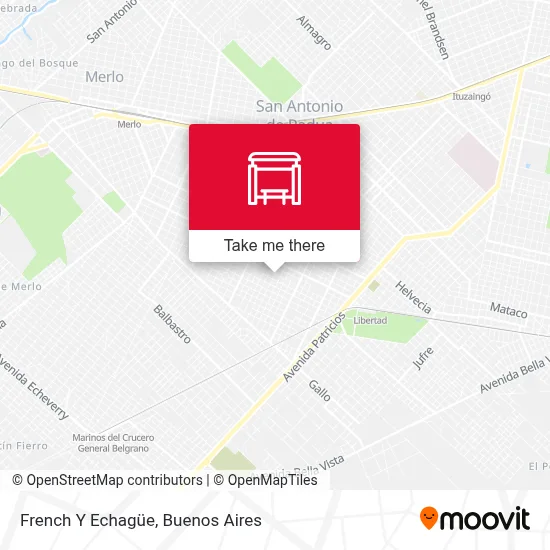 French Y Echagüe map