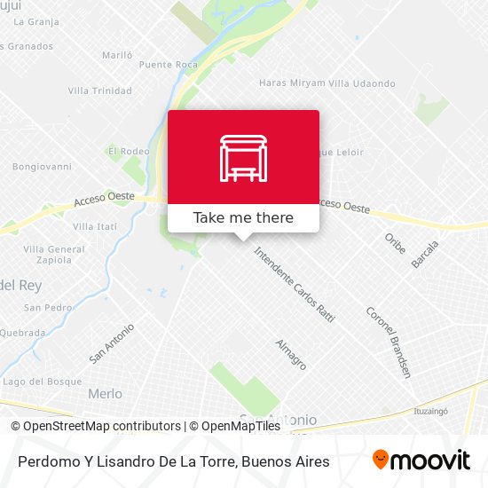 Mapa de Perdomo Y Lisandro De La Torre