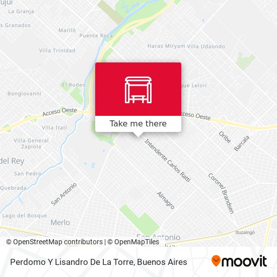 Perdomo Y Lisandro De La Torre map