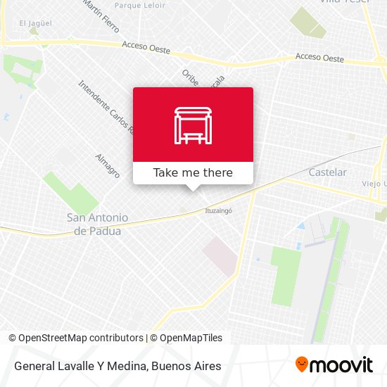 Mapa de General Lavalle Y Medina