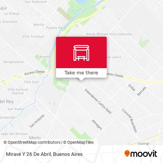 Miravé Y 26 De Abril map