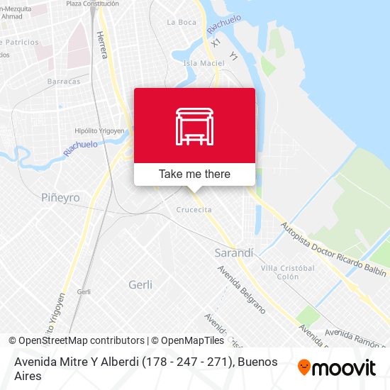 Mapa de Avenida Mitre Y Alberdi (178 - 247 - 271)
