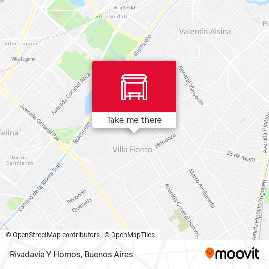 Mapa de Rivadavia Y Hornos