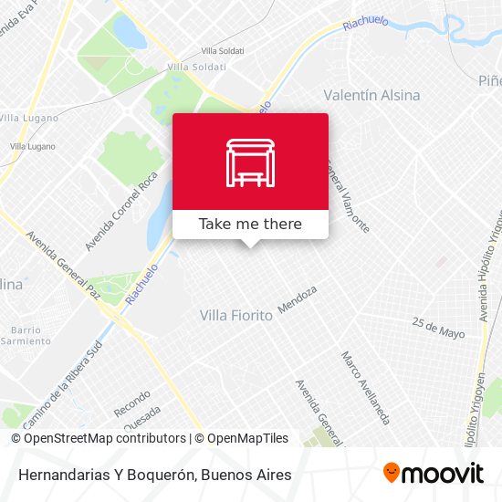Hernandarias Y Boquerón map