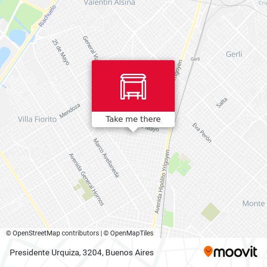 Presidente Urquiza, 3204 map