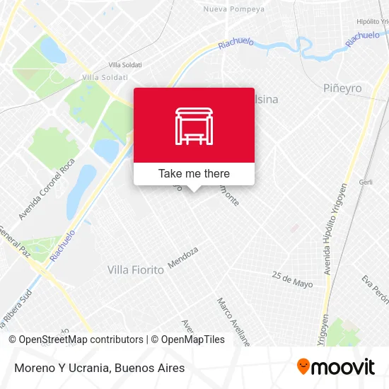 Moreno Y Ucrania map