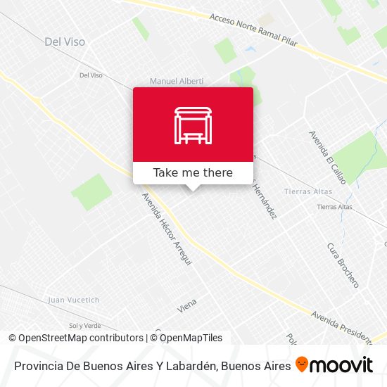 Provincia De Buenos Aires Y Labardén map