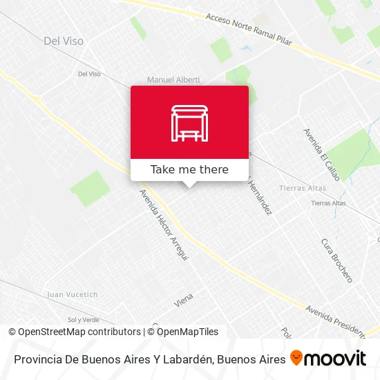 Provincia De Buenos Aires Y Labardén map