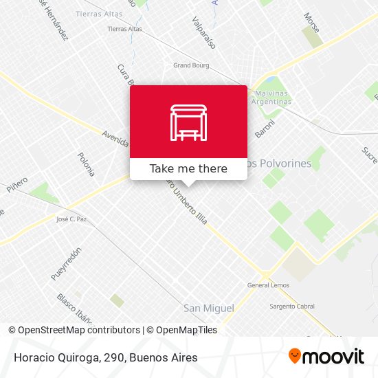 Horacio Quiroga, 290 map