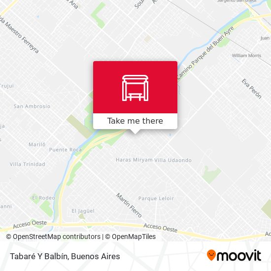 Tabaré Y Balbín map