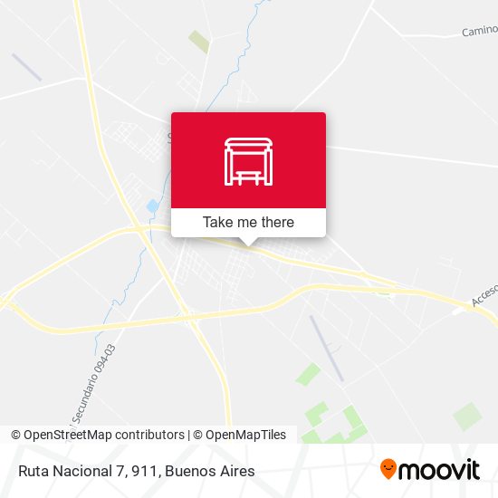 Mapa de Ruta Nacional 7, 911