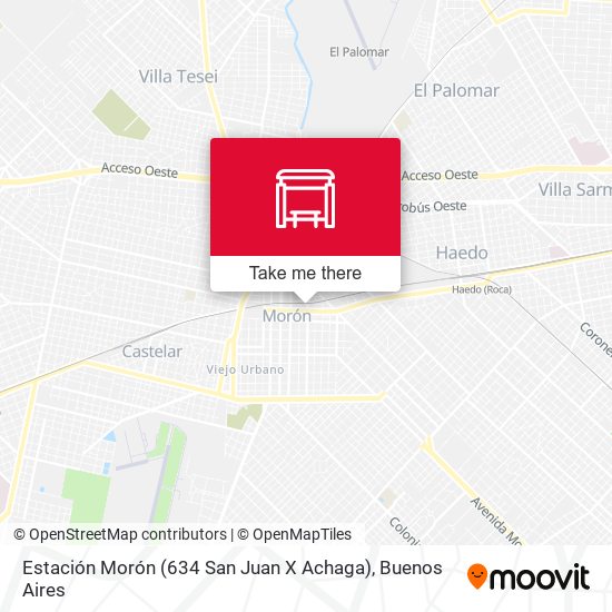 Estación Morón (634 San Juan X Achaga) map