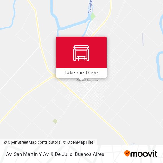 Av. San Martín Y Av. 9 De Julio map
