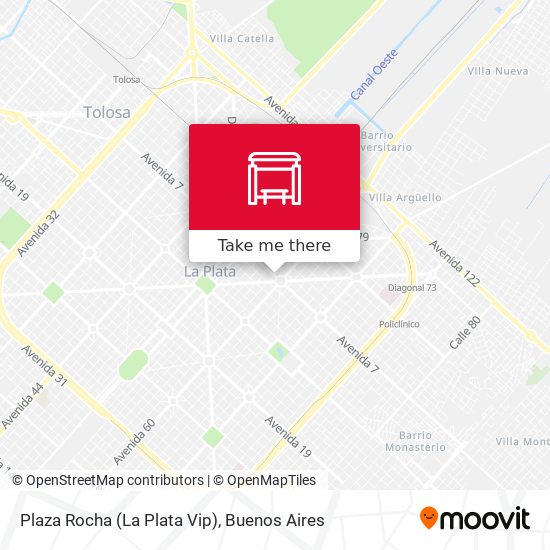 Plaza Rocha (La Plata Vip) map