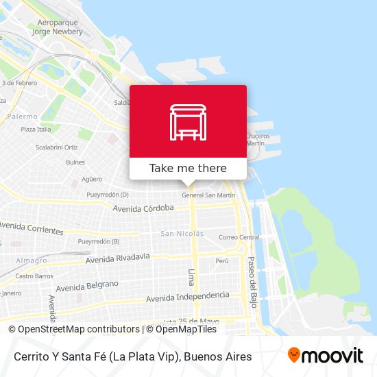 Cerrito Y Santa Fé (La Plata Vip) map