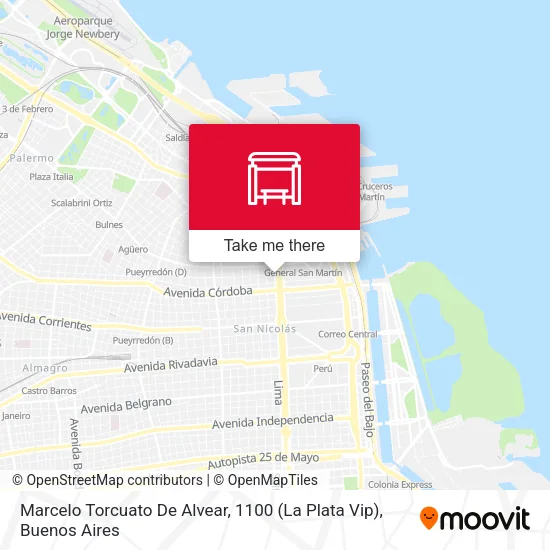 Marcelo Torcuato De Alvear, 1100 (La Plata Vip) map