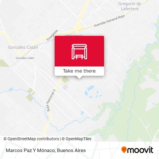 Mapa de Marcos Paz Y Mónaco