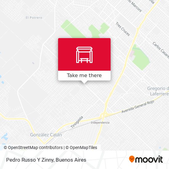 Mapa de Pedro Russo Y Zinny