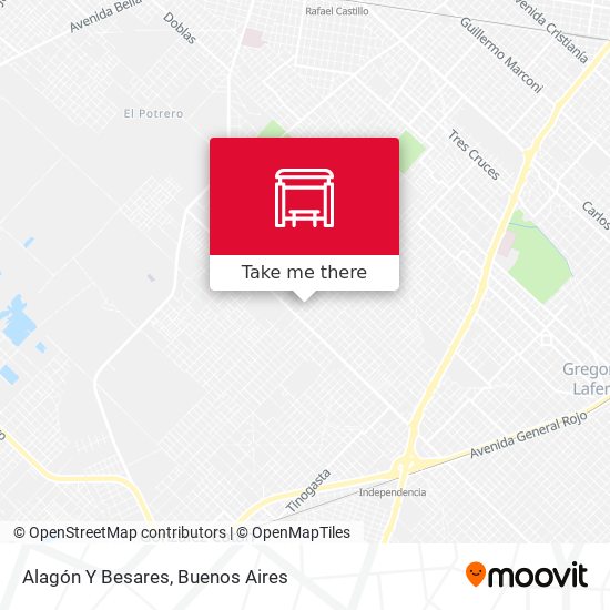 Alagón Y Besares map