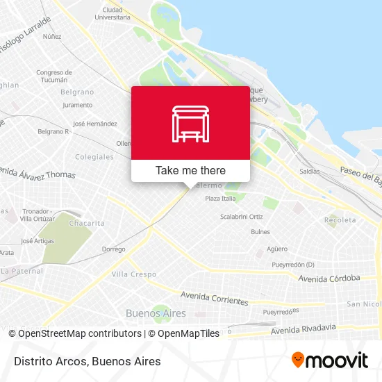 Distrito Arcos map