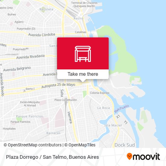 Mapa de Plaza Dorrego / San Telmo