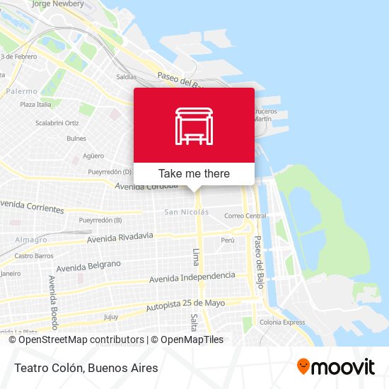 Teatro Colón map