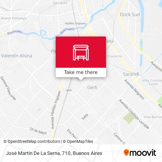 Mapa de José Martín De La Serna, 710