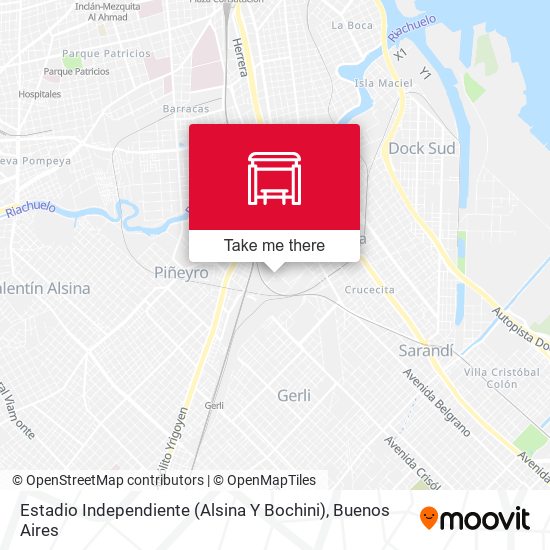 Estadio Independiente (Alsina Y Bochini) map