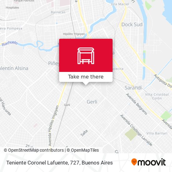 Mapa de Teniente Coronel Lafuente, 727