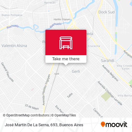 Mapa de José Martín De La Serna, 693
