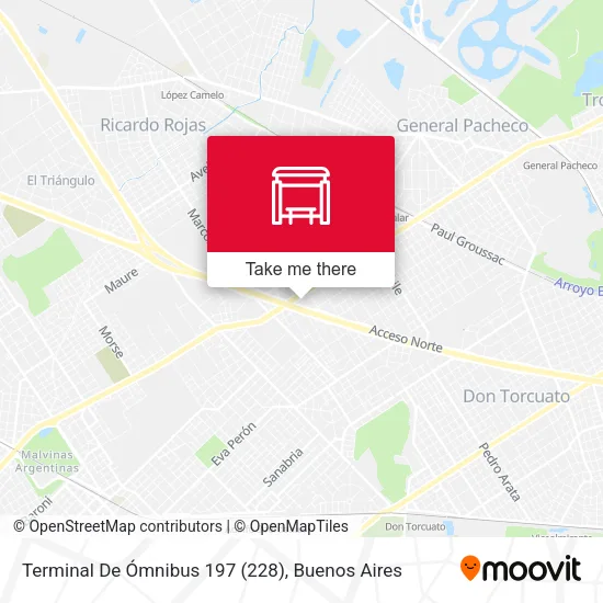 Mapa de Terminal De Ómnibus 197 (228)