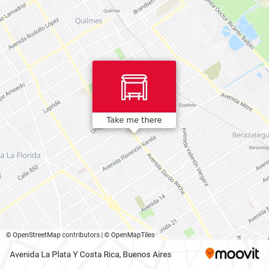 Mapa de Avenida La Plata Y Costa Rica