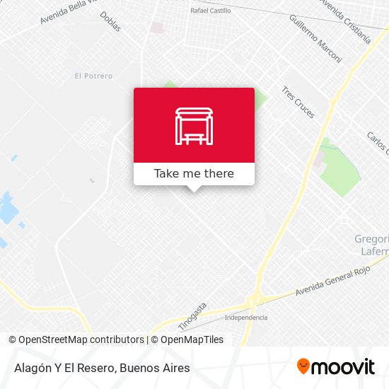 Alagón Y El Resero map